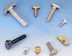 T-head bolts, hammer head and anchor head screws