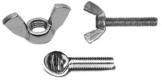 Wing bolts and nuts, thumb screws