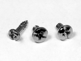 Fasteners for the electric / electronic / phone sectors