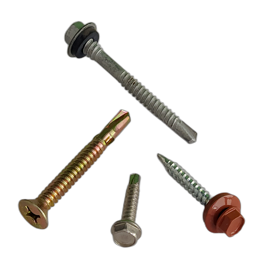 Self drilling screws and roofing bolts 