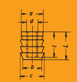 Nylon insert M4/M5/M6